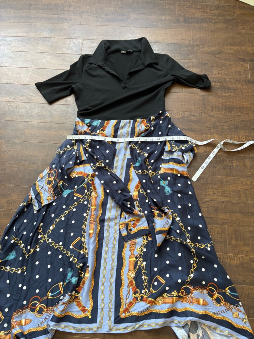 Maje Raprichaine Mixed Media Hankerchief midi dress - Picture 10 of 16